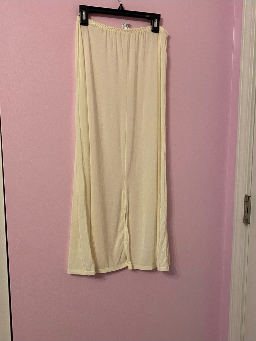 Vintage Olga white Slip Skirt Romantic Size Medium
